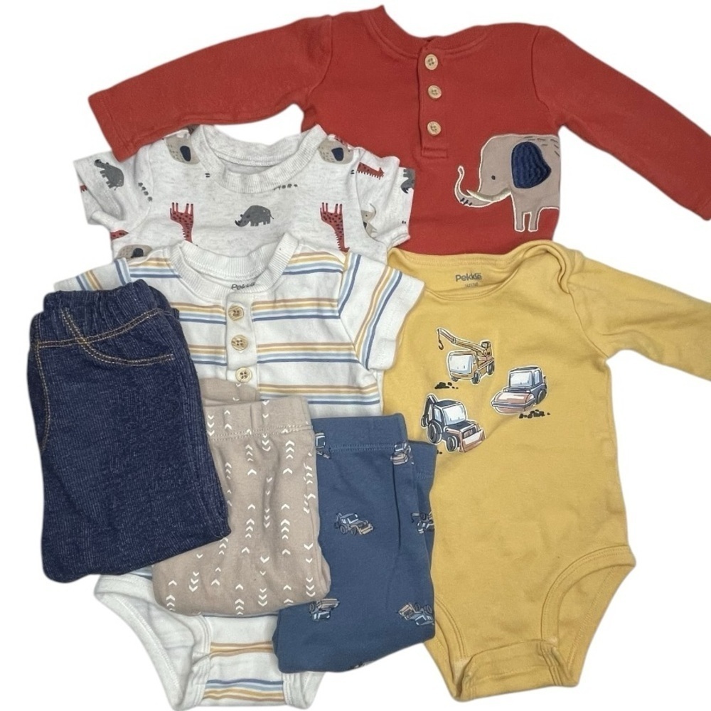 Baby Onesie and Pants Set - Multicolor Pekkle Size: 6 months